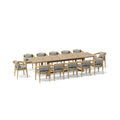 Anderson Teak 13-Piece Toscana Extension Dining Table Set