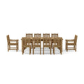 Anderson Teak 11-Piece Chelsea Rectangular Dining Table Set