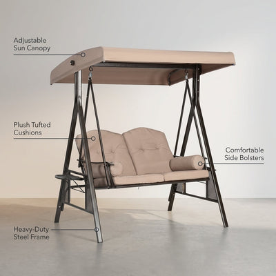 Outdoor Swing Chair for Garden and Patio (Double Seat)