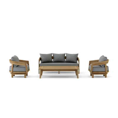 Anderson Teak Toscana Modern 4-Piece Deep Seating Patio Set