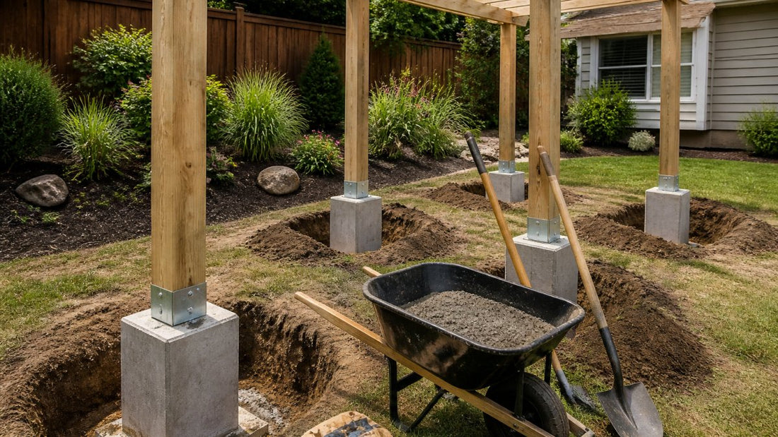 DIY Pergola Installation: Concrete Footing Guide