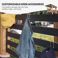 [10X12FT] Heavy-Duty Premium Outdoor All-Season Wooden Cedar Hardtop Gazebo With Metal Roof & Back Curtains