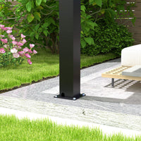 [10X19FT] Modern Durable All-Weather Outdoor Pergola With Aluminum Frame And Steel Louvers (SAK32691)