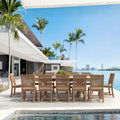 Anderson Teak 13-Piece Sahara Rialto Rectangular Dining Set
