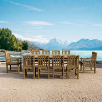 Anderson Teak 11-Piece Chelsea Rectangular Dining Table Set