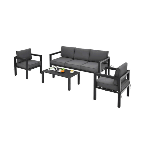 4-Piece Premium Outdoor Aluminum Furniture Set For Backyard & Poolside (SAK73532)