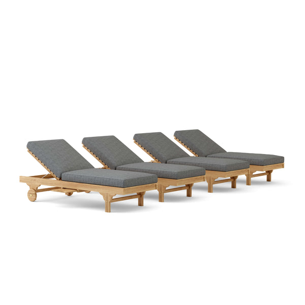 Anderson Teak 4-Piece Capri Sun Lounger Set