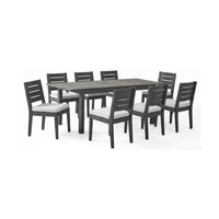 9-Piece Outdoor Dining Set With Extendable Acacia Wood Patio Table (SAK75134)