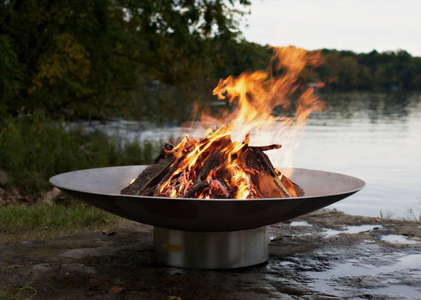 Fire Pit Art® Bella Vita 46-Inch Handcrafted 304 Stainless Steel Fire Pit