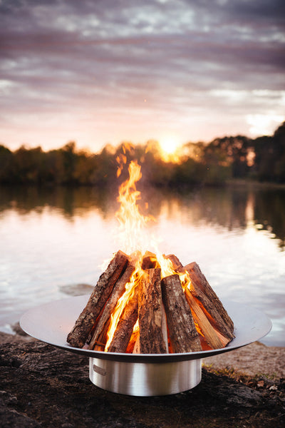 Fire Pit Art® Bella Vita 58.5-Inch Handcrafted 304 Stainless Steel Fire Pit