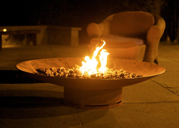Fire Pit Art® Asia 60-Inch Handcrafted Carbon Steel Fire Pit