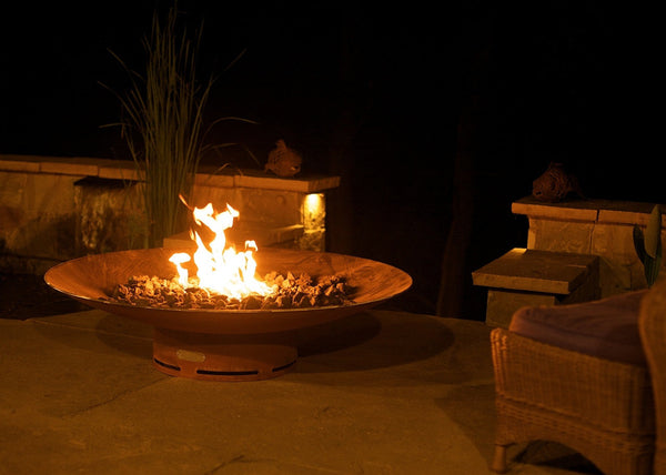 Fire Pit Art® Asia 60-Inch Handcrafted Carbon Steel Fire Pit