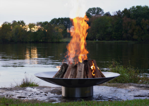 Fire Pit Art® Bella Vita 46-Inch Handcrafted 304 Stainless Steel Fire Pit