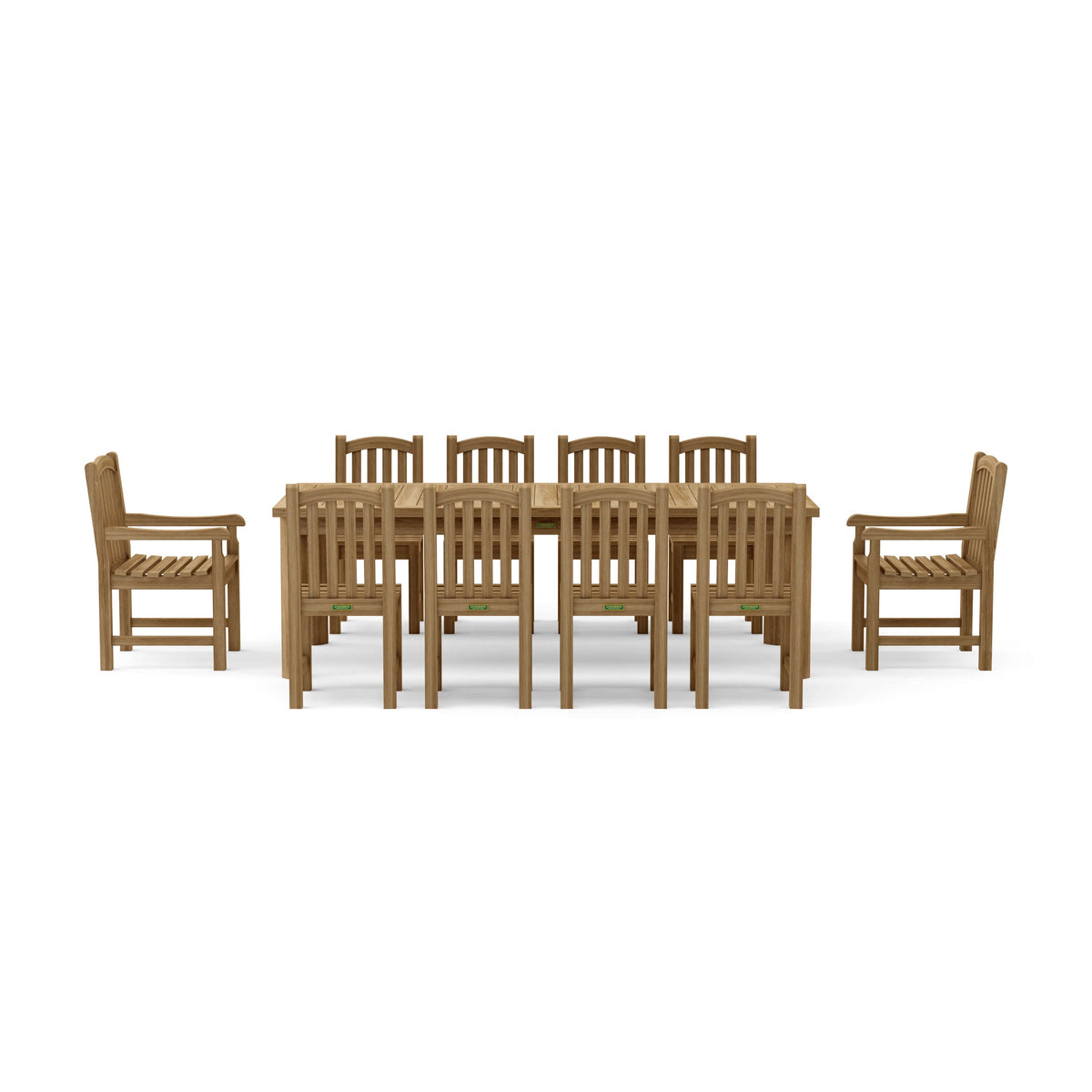 Anderson Teak 11-Piece Chelsea Rectangular Dining Table Set