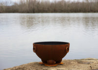 Fire Pit Art® Nepal 41-Inch Handcrafted Carbon Steel Fire Pit