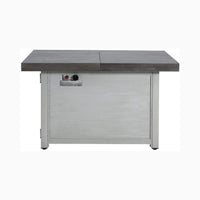 Premium 50K BTU Rectangle Outdoor Aluminum Fire Pit Table (SAK70248)