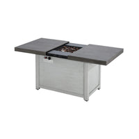 Premium 50K BTU Rectangle Outdoor Aluminum Fire Pit Table (SAK70248)