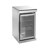 Capri 96-Inch 6-Burner 85000 BTU Outdoor Kitchen Liquid Propane Grill Island With Fridge (SAK42895)