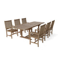 Anderson Teak Bahama & Wilshire Modern 9-Piece Double Extension Dining Set