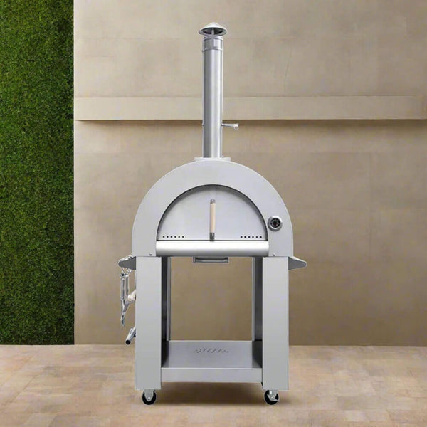 KoKoMo Grills Premium 32-Inch Stainless Steel Wood Fired Pizza Oven [KO-PIZZAOVEN]