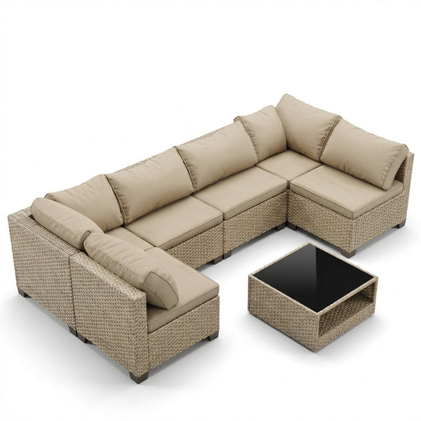 7-piece Patio Sofa Furniture Set