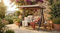 Outdoor Swing Chair for Garden and Patio (Double Seat) — Lifestyle