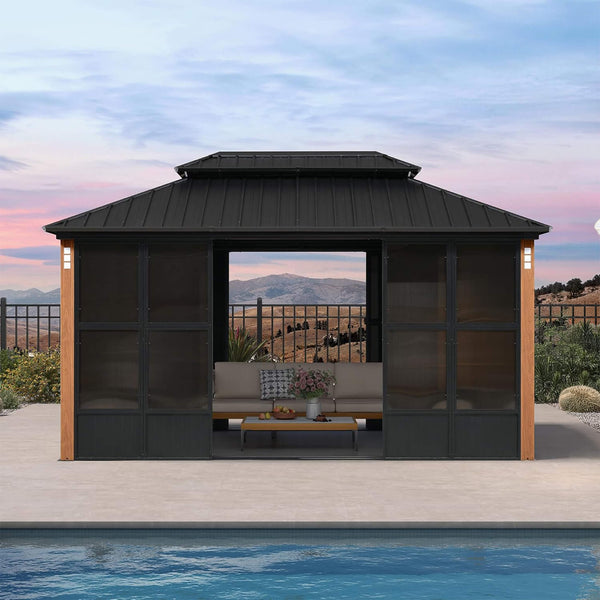 Prestige Premium Hardtop Double Top Outdoor Patio Solarium Sunroom