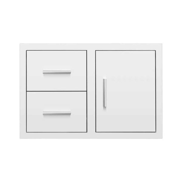 Summerset 33" Flush Mount 2 Soft Closing Drawers And Access Door Combo