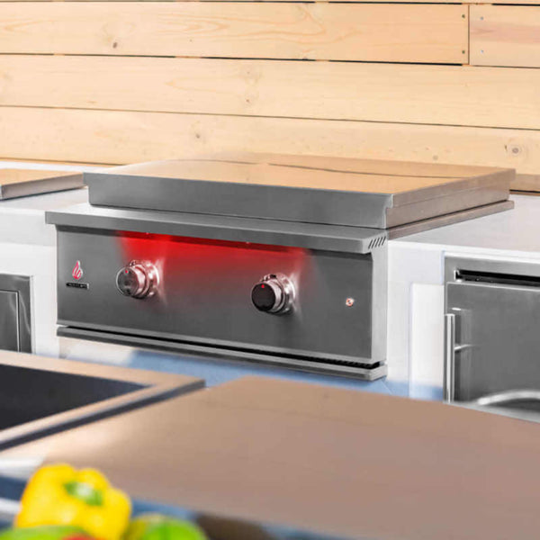 TrueFlame 30-Inch Premium Built-In Stainless Gas Griddle Grill [TFG30]