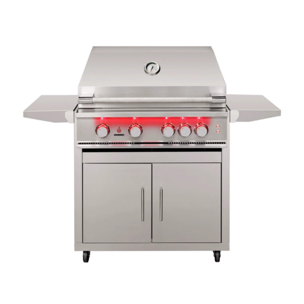 TrueFlame Built-In Stainless Steel Freestanding Gas Grills With Deluxe Cart [TF25/32/40]